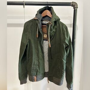 NAKETANO OLIVE GREEN HOODED JACKET - UNISEX
